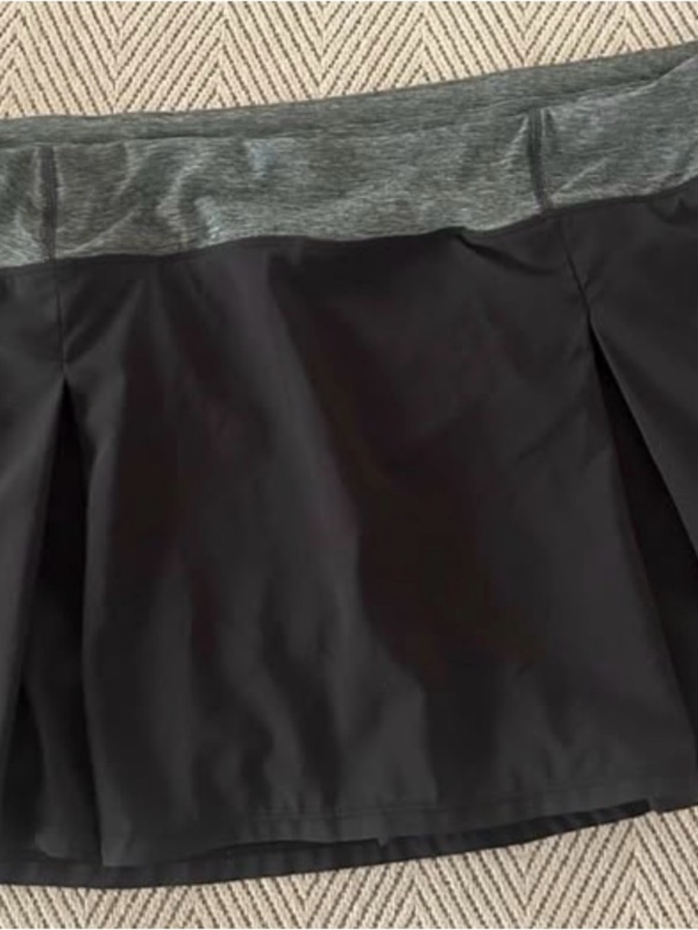 Size XXL Black Skirt with Gray Waistband - Women's Athletic Skirt